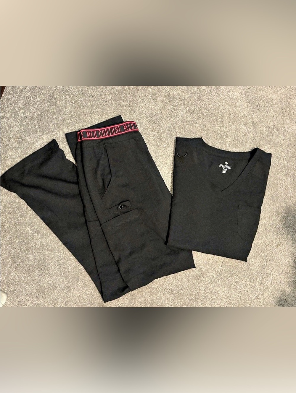 Med Couture Scrub set Black size Small